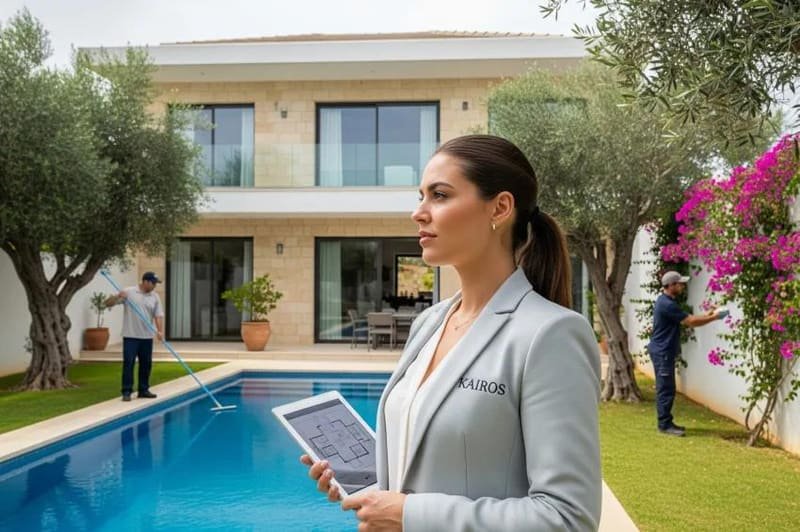 A property manager supervising a villa on behalf of an overseas owner